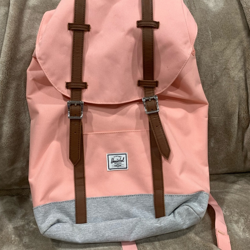 Herschel Pink and Gray Backpack